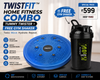 TwistFit Home Fitness Combo – Tummy Twister + FREE Gym Shaker