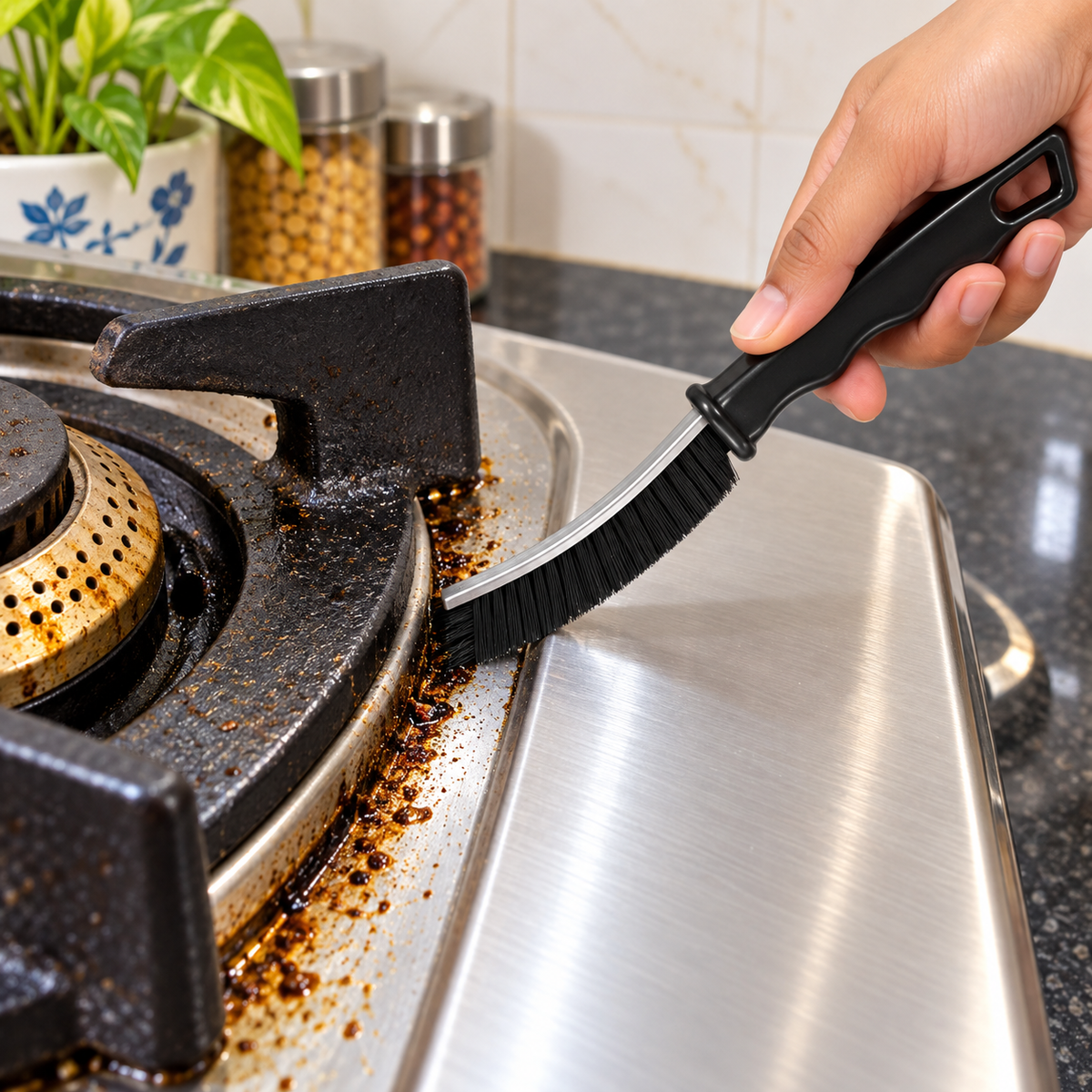 5-Piece Multipurpose Crevice Cleaning Brush Set