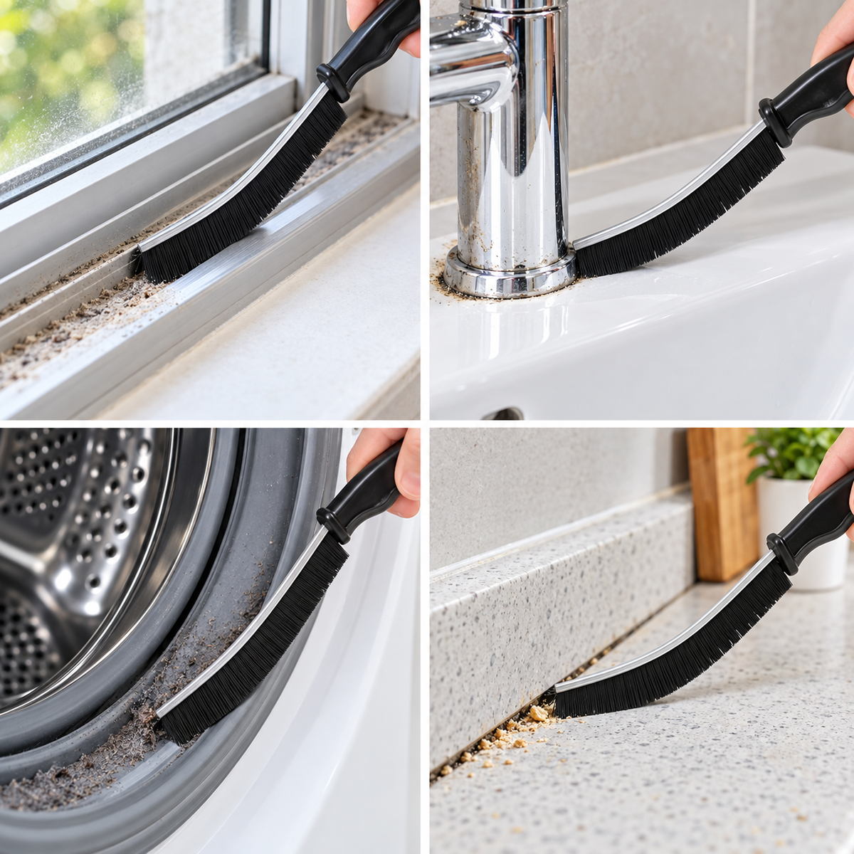 5-Piece Multipurpose Crevice Cleaning Brush Set